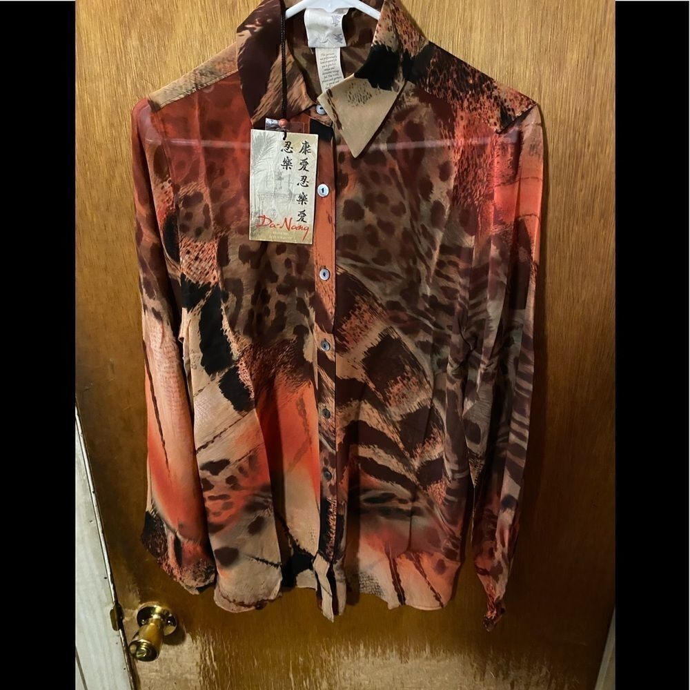 𝅺DA-NANG silk top